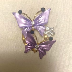 Butterfly Scarf Holder/Clip with stones